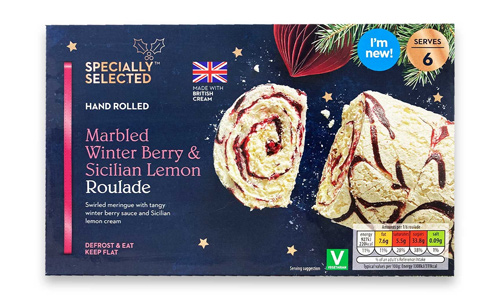 British Frozen Food Awards Marbled Winter Berry and Sicilian Lemon Roulades