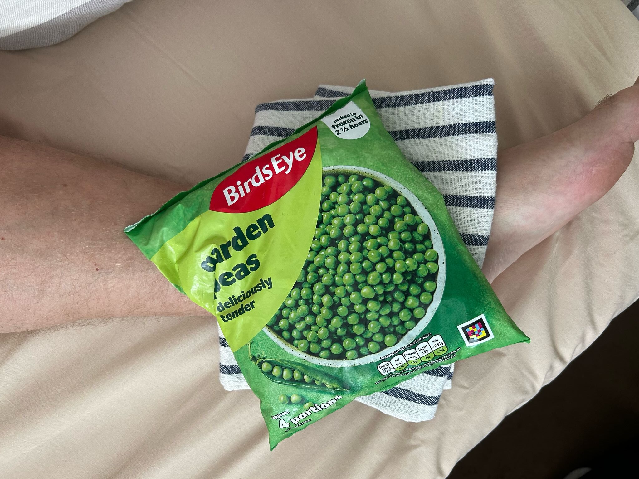 BIRDS EYE URGES MARATHON RUNNERS  TO STOP USING FROZEN PEAS TO ICE INJURIES