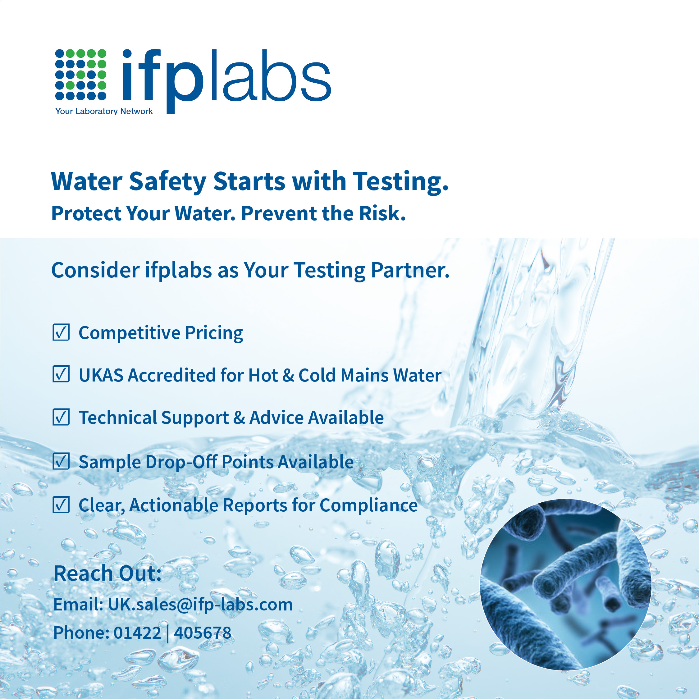 IFPLABS UK – YOUR PARTNER FOR EVIDENCE-BASED WATER SAFETY
